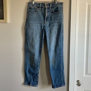 Madewell classic straight jean